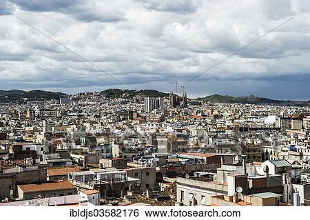 "Cityscape from the roof of the church Esglesia de la Merce, Barcelona, Catalonia, Spain, Europe" View Large Photo Image Stock Photograph - "Cityscape from the roof of the church Esglesia de la Merce, Barcelona, Catalonia, Spain, Europe". Fotosearch