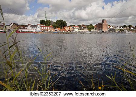 "Cityscape of Kappeln and the Schlei River in Schleswig-Holstein, Germany, Europe" View Large Photo Image Stock Photo - "Cityscape of Kappeln and the Schlei River in Schleswig-Holstein, Germany, Europe". Fotosearch
