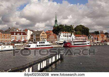 "Cityscape of Kappeln and the Schlei River in Schleswig-Holstein, Germany, Europe" View Large Photo Image Stock Photo - "Cityscape of Kappeln and the Schlei River in Schleswig-Holstein, Germany, Europe". Fotosearch