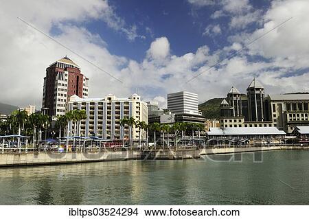"Cityscape of Port Louis, from the water, Port Louis, Mauritius, Africa" View Large Photo Image Picture - "Cityscape of Port Louis, from the water, Port Louis, Mauritius, Africa". Fotosearch