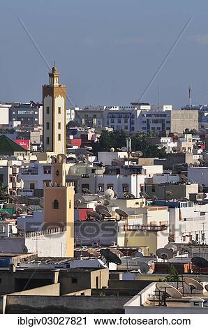 "Cityscape with a minaret of the Mosque of Mohammed V, Agadir, Souss-Massa-Draa region, Morocco, Africa" View Large Photo Image Stock Image - "Cityscape with a minaret of the Mosque of Mohammed V, Agadir, Souss-Massa-Draa region, Morocco, Africa". Fotosearch