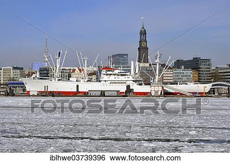 "Cityscape with Cap San Diego and Michel, in winter, Hamburg, Hamburg, Germany, Europe" View Large Photo Image Stock Photograph - "Cityscape with Cap San Diego and Michel, in winter, Hamburg, Hamburg, Germany, Europe". Fotosearch