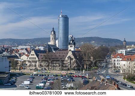 "Cityscape with university, city church of St. Michael and Jentower, Jena, Thuringia, Germany, Europe" View Large Photo Image Stock Photo - "Cityscape with university, city church of St. Michael and Jentower, Jena, Thuringia, Germany, Europe". Fotosearch