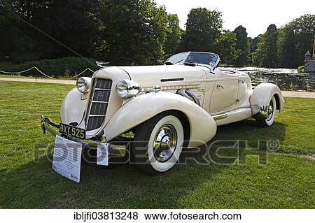 "Classic car, Auburn 851, built in 1935, vintage car meet, Schloss Dyck Classic Days 2013, Schloss Dyck Castle, Juchen, North Rhine-Westphalia, Germany, Europe" View Large Photo Image Stock Photo - "Classic car, Auburn 851, built in 1935, vintage car meet, Schloss Dyck Classic Days 2013, Schloss Dyck Castle, Juchen, North Rhine-Westphalia, Germany, Europe". Fotosearch