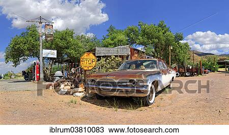 "Classic car Chevrolet Impala 1965, Route 66, Hackberry General Store, Hackberry, Arizona, USA" View Large Photo Image Stock Image - "Classic car Chevrolet Impala 1965, Route 66, Hackberry General Store, Hackberry, Arizona, USA". Fotosearch