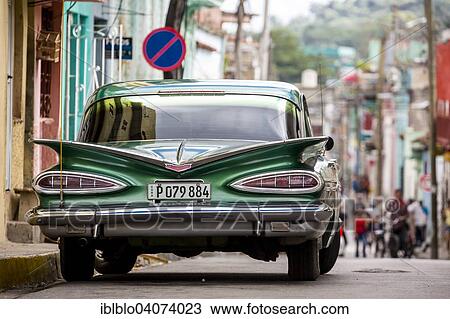 "Classic car, road cruiser, green Impala, Santa Clara, Cuba, North America" View Large Photo Image Stock Image - "Classic car, road cruiser, green Impala, Santa Clara, Cuba, North America". Fotosearch