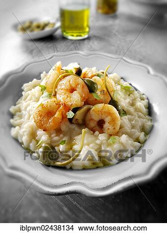 Classic risotto with prawns View Large Photo Image Picture - Classic risotto with prawns. Fotosearch