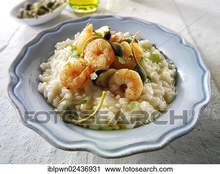 Classic risotto with prawns View Large Photo Image Stock Image - Classic risotto with prawns. Fotosearch