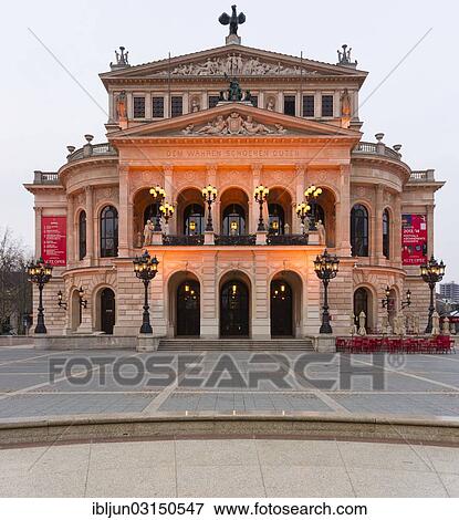 "Classical building, Alte Oper, Old Opera House, designed by Richard Lucae, today a concert hall, Frankfurt am Main, Hesse, Germany, Europe" View Large Photo Image Stock Photo - "Classical building, Alte Oper, Old Opera House, designed by Richard Lucae, today a concert hall, Frankfurt am Main, Hesse, Germany, Europe". Fotosearch