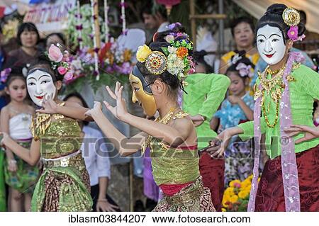 "Classical dance performance by young girls during the Flower Festival, Chiang Mai, Chiang Mai Province, Thailand, Asia" View Large Photo Image Stock Photo - "Classical dance performance by young girls during the Flower Festival, Chiang Mai, Chiang Mai Province, Thailand, Asia". Fotosearch