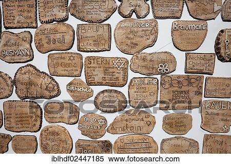 "Clay tablets with names of Jews from Weilburg, 1918 to 1945, Weilburg an der Lahn, Hesse, Germany, Europe" View Large Photo Image Stock Photography - "Clay tablets with names of Jews from Weilburg, 1918 to 1945, Weilburg an der Lahn, Hesse, Germany, Europe". Fotosearch