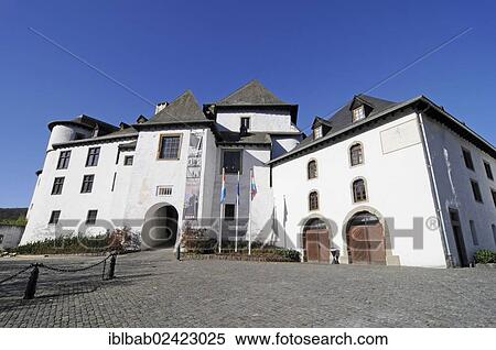 Clervaux Castle, Museum, Clervaux, Luxembourg, Europe, PublicGround, Europe View Large Photo Image Stock Photography - Clervaux Castle, Museum, Clervaux, Luxembourg, Europe, PublicGround, Europe. Fotosearch