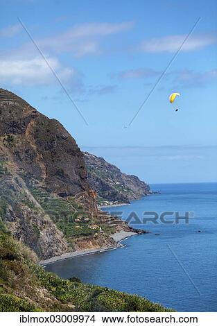 "Cliff coast near Calheta with paragliders, Funchal, Calheta, Ilha da Madeira, Portugal, Europe" View Large Photo Image Picture - "Cliff coast near Calheta with paragliders, Funchal, Calheta, Ilha da Madeira, Portugal, Europe". Fotosearch
