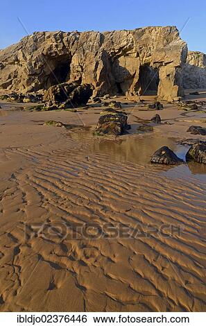 "Cliffs and beach at the Cote Sauvage on the west side of the Quiberon peninsula, southern Brittany, Bretagne, France, Europe" View Large Photo Image Stock Photograph - "Cliffs and beach at the Cote Sauvage on the west side of the Quiberon peninsula, southern Brittany, Bretagne, France, Europe". Fotosearch