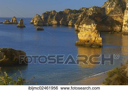 "Cliffs at the Praia da Dona Ana beach, Lagos, Algarve, Portugal, Europe" View Large Photo Image Stock Photograph - "Cliffs at the Praia da Dona Ana beach, Lagos, Algarve, Portugal, Europe". Fotosearch