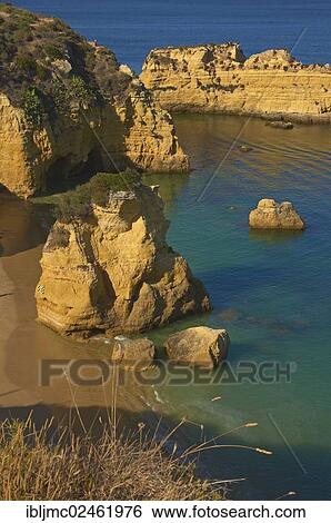 "Cliffs at the Praia da Dona Ana beach, Lagos, Algarve, Portugal, Europe" View Large Photo Image Stock Photograph - "Cliffs at the Praia da Dona Ana beach, Lagos, Algarve, Portugal, Europe". Fotosearch
