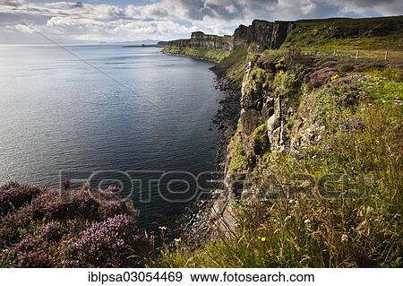 Stock Photo - "Cliffs, Isle of Skye, Scotland, United Kingdom, Europe". Fotosearch