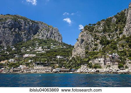 "Cliffs, townscape, Marina Piccola, Capri, Campania, Italy, Europe" View Large Photo Image Stock Photo - "Cliffs, townscape, Marina Piccola, Capri, Campania, Italy, Europe". Fotosearch