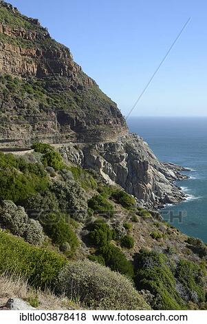 "Cliffs with Chapman's Peak Drive, Cape Peninsula, Western Cape, South Africa, Africa" View Large Photo Image Stock Photo - "Cliffs with Chapman's Peak Drive, Cape Peninsula, Western Cape, South Africa, Africa". Fotosearch