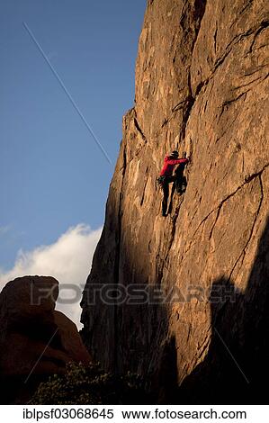 "Climber on a rock, Hidden Valley, Joshua Tree National Park, California, United States, North America" View Large Photo Image Stock Photography - "Climber on a rock, Hidden Valley, Joshua Tree National Park, California, United States, North America". Fotosearch