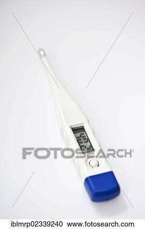 Stock Image - "Clinical thermometer, digital". Fotosearch