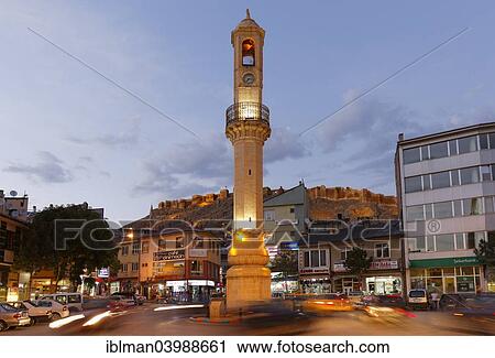 "Clock tower and castle, city of Bayburt, Black Sea Region, Turkey, Asia" View Large Photo Image Stock Image - "Clock tower and castle, city of Bayburt, Black Sea Region, Turkey, Asia". Fotosearch
