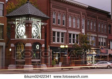 Clock Tower, Main Street, Concord, New Hampshire, USA View Large Photo Image Stock Image - Clock Tower, Main Street, Concord, New Hampshire, USA. Fotosearch