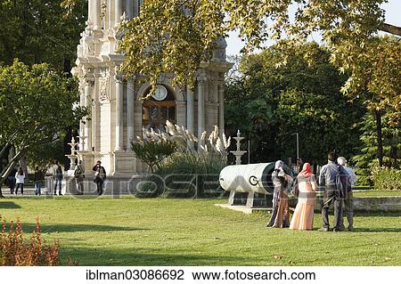 "Clock Tower of Dolmabahce and a cannon, Dolmabahce, Besiktas, Istanbul, European side, Istanbul Province, Turkey, European side, Europe" View Large Photo Image Stock Image - "Clock Tower of Dolmabahce and a cannon, Dolmabahce, Besiktas, Istanbul, European side, Istanbul Province, Turkey, European side, Europe". Fotosearch