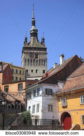 "Clock Tower or Turnul cu Ceas, UNESCO World Heritage Site, Sighisoara, Mures County, Transylvania, Romania, Europe" View Large Photo Image Stock Photo - "Clock Tower or Turnul cu Ceas, UNESCO World Heritage Site, Sighisoara, Mures County, Transylvania, Romania, Europe". Fotosearch