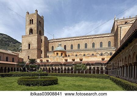"Cloister, Cathedral of Monreale, Monreale, Province of Palermo, Sicily, Italy, Europe" View Large Photo Image Stock Image - "Cloister, Cathedral of Monreale, Monreale, Province of Palermo, Sicily, Italy, Europe". Fotosearch