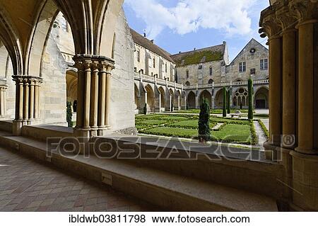"Cloister, cultural centre, Abbey Royaumont, former Cistercian Abbey, Asnieres-sur-Oise, Val-d'Oise departement, France, Europe" View Large Photo Image Stock Photo - "Cloister, cultural centre, Abbey Royaumont, former Cistercian Abbey, Asnieres-sur-Oise, Val-d'Oise departement, France, Europe". Fotosearch