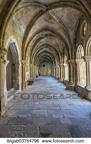 Stock Photograph - "Cloister, Monastery of Santa Cruz, Coimbra, Centro Region, Portugal, Europe". Fotosearch