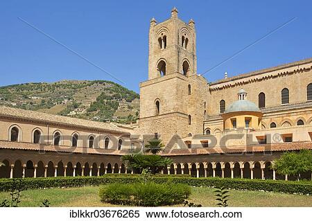 "Cloister, Monreale Cathedral or Cathedral of Santa Maria Nuova, Monreale, Sicily, Italy, Europe" View Large Photo Image Stock Photography - "Cloister, Monreale Cathedral or Cathedral of Santa Maria Nuova, Monreale, Sicily, Italy, Europe". Fotosearch