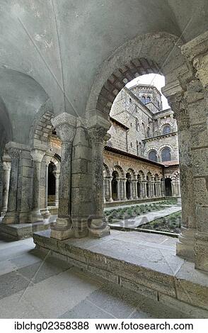 "Cloister of cathedral Notre Dame, Le Puy en Velay, departure of Saint Jacques de Compostelle way, Haute Loire, Auvergne, France, Europe" View Large Photo Image Stock Photo - "Cloister of cathedral Notre Dame, Le Puy en Velay, departure of Saint Jacques de Compostelle way, Haute Loire, Auvergne, France, Europe". Fotosearch