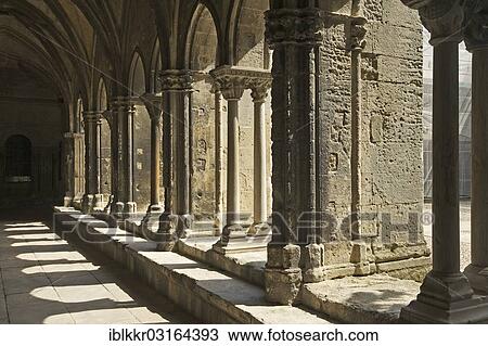"Cloister of Saint Trophimus Cathedral, Arles, Departement Bouches-du-Rhone, Region Provence-Alpes-Cote d? ÇÖAzur d? ÇÖAzur, France, Europe" View Large Photo Image Stock Image - "Cloister of Saint Trophimus Cathedral, Arles, Departement Bouches-du-Rhone, Region Provence-Alpes-Cote d? ÇÖAzur d? ÇÖAzur, France, Europe". Fotosearch