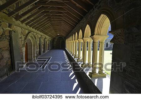 "Cloister of the Christian Iona Abbey, Iona pilgrimage monastery, monastery on the Scottish Hebridean island of Iona, Inner Hebrides, Scotland, United Kingdom, Europe" View Large Photo Image Stock Photography - "Cloister of the Christian Iona Abbey, Iona pilgrimage monastery, monastery on the Scottish Hebridean island of Iona, Inner Hebrides, Scotland, United Kingdom, Europe". Fotosearch