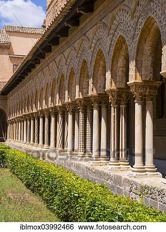 "Cloister with ornate pillars in the Cathedral of Monreale or Santa Maria Nuova, Monreale, Sicily, Italy, Europe" View Large Photo Image Stock Photograph - "Cloister with ornate pillars in the Cathedral of Monreale or Santa Maria Nuova, Monreale, Sicily, Italy, Europe". Fotosearch