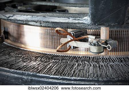 "Close-up of the carbon brushes and the collector of an alternator, turbine house, old hydropower plant in Rheinfelden, 1898-2011, view before the demolition, Rheinfelden, Baden-Wuerttemberg, Germany, Europe" View Large Photo Image Stock Photograph - "Close-up of the carbon brushes and the collector of an alternator, turbine house, old hydropower plant in Rheinfelden, 1898-2011, view before the demolition, Rheinfelden, Baden-Wuerttemberg, Germany, Europe". Fotosearch