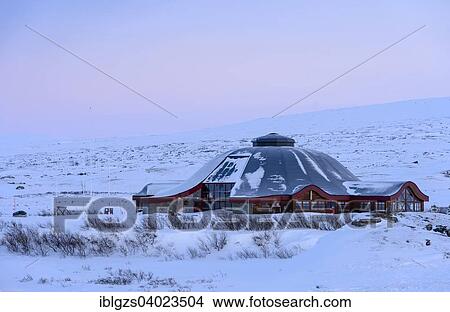"Closed visitor center at the Arctic Circle in winter, dusk, Saltfjellet, Norway, Europe" View Large Photo Image Picture - "Closed visitor center at the Arctic Circle in winter, dusk, Saltfjellet, Norway, Europe". Fotosearch