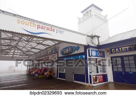 Closed winter entrance to SouthParade Pier out of season View Large Photo Image Stock Image - Closed winter entrance to SouthParade Pier out of season. Fotosearch