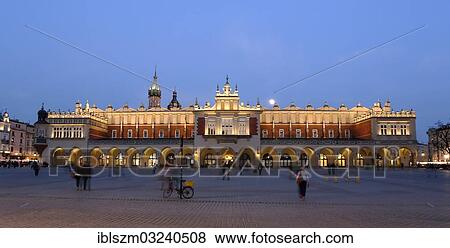 Stock Photo - "Cloth Hall on the main market square, Sukiennice w Krakowie, Krakow, Lesser Poland, Poland, Europe". Fotosearch