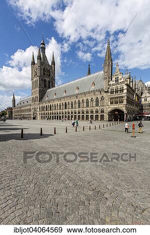 "Cloth Hall with Belfry, UNESCO World Heritage Site, old town, Ypres, West Flanders, Belgium, Europe" View Large Photo Image Stock Photo - "Cloth Hall with Belfry, UNESCO World Heritage Site, old town, Ypres, West Flanders, Belgium, Europe". Fotosearch