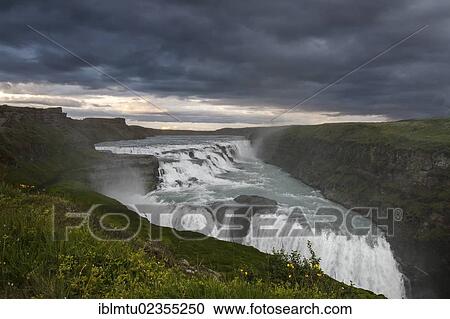 "Cloud cover over the Gullfoss waterfall, South Iceland, Iceland, Europe" View Large Photo Image Stock Image - "Cloud cover over the Gullfoss waterfall, South Iceland, Iceland, Europe". Fotosearch