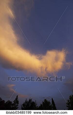 "Cloud formation in the evening light, Gauting, Upper Bavaria, Bavaria, Germany, Europe" View Large Photo Image Stock Photo - "Cloud formation in the evening light, Gauting, Upper Bavaria, Bavaria, Germany, Europe". Fotosearch