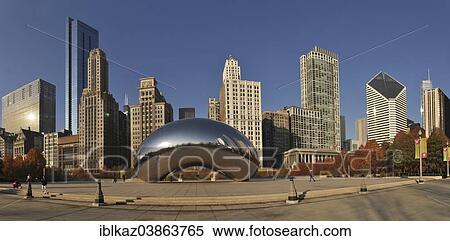 "Cloud Gate or The Bean, and Chicago skyline. Millenium Park, Chicago, Illinois, United States, North America" View Large Photo Image Stock Photography - "Cloud Gate or The Bean, and Chicago skyline. Millenium Park, Chicago, Illinois, United States, North America". Fotosearch