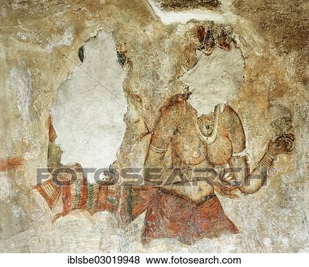 "Cloud Girls"""", destroyed petroglyphs, vandalism, fresco, mural, painting at Lion Rock, UNESCO World Heritage Site, Sigiriya, Sigirija, Zentralprovinz, Sri Lanka, Asia" View Large Photo Image Stock Photo - "Cloud Girls"""", destroyed petroglyphs, vandalism, fresco, mural, painting at Lion Rock, UNESCO World Heritage Site, Sigiriya, Sigirija, Zentralprovinz, Sri Lanka, Asia". Fotosearch