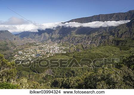 "Clouds above Cilaos basin, Cirque de Cilaos, Reunion, Africa" View Large Photo Image Picture - "Clouds above Cilaos basin, Cirque de Cilaos, Reunion, Africa". Fotosearch