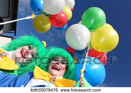 "Clowns at a traditional carnival parade, Mulheim-Karlich, Rhineland-Palatinate, Germany, Europe" View Large Photo Image Stock Photograph - "Clowns at a traditional carnival parade, Mulheim-Karlich, Rhineland-Palatinate, Germany, Europe". Fotosearch