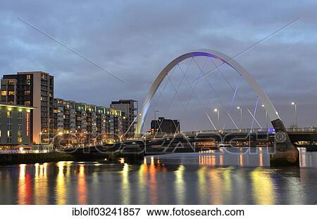 "Clyde Arc with the River Clyde, Glasgow, Scotland, United Kingdom, Europe" View Large Photo Image Stock Photo - "Clyde Arc with the River Clyde, Glasgow, Scotland, United Kingdom, Europe". Fotosearch