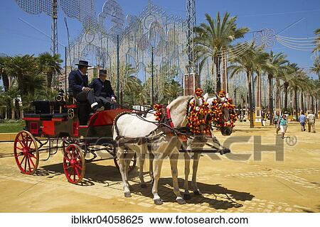 "Coach at the Feria del Caballo, Jerez de la Frontera, Andalusia, Spain, Europe" View Large Photo Image Stock Photography - "Coach at the Feria del Caballo, Jerez de la Frontera, Andalusia, Spain, Europe". Fotosearch